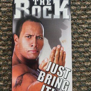 THE ROCK Just Bring It VHS Tape Wrestling Video TV-14 WWF WWE WCW Vintage y2k V1